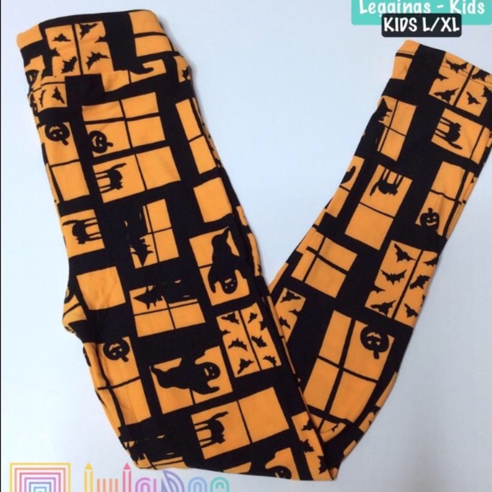 LuLaRoe 🎃👻 Halloween Lg/XL Kids Leggings